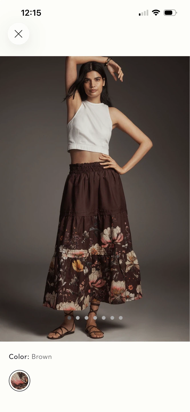 BNWT Anthropologie Somerset Maxi Skirt XS P