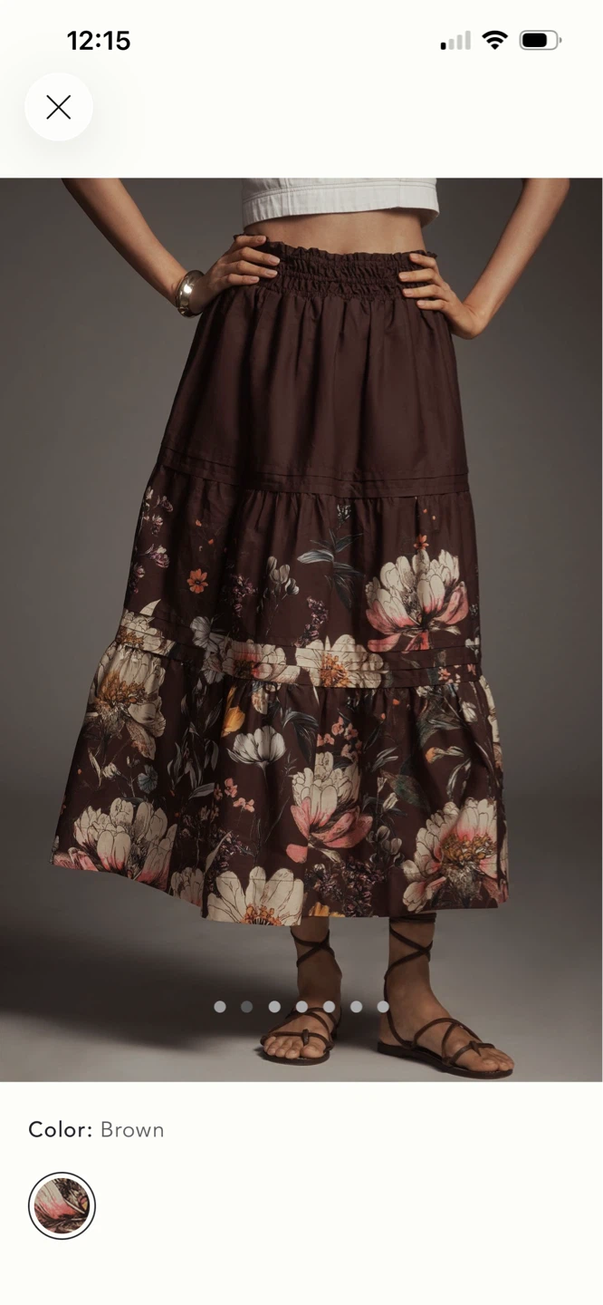 BNWT Anthropologie Somerset Maxi Skirt XS P - photo 2