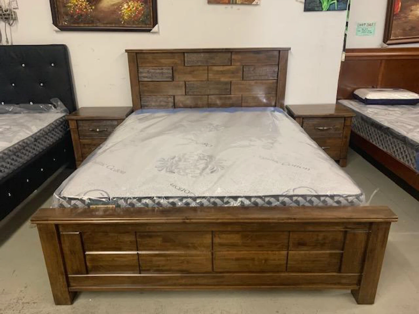 100% solid wood Queen Bed Frame