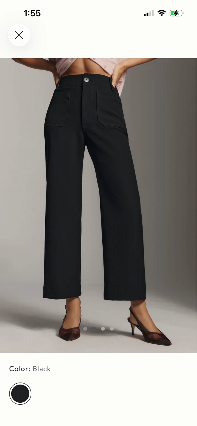 BNWT Anthropologie Colette Crop Stretch Twill Pants 28 - photo 2