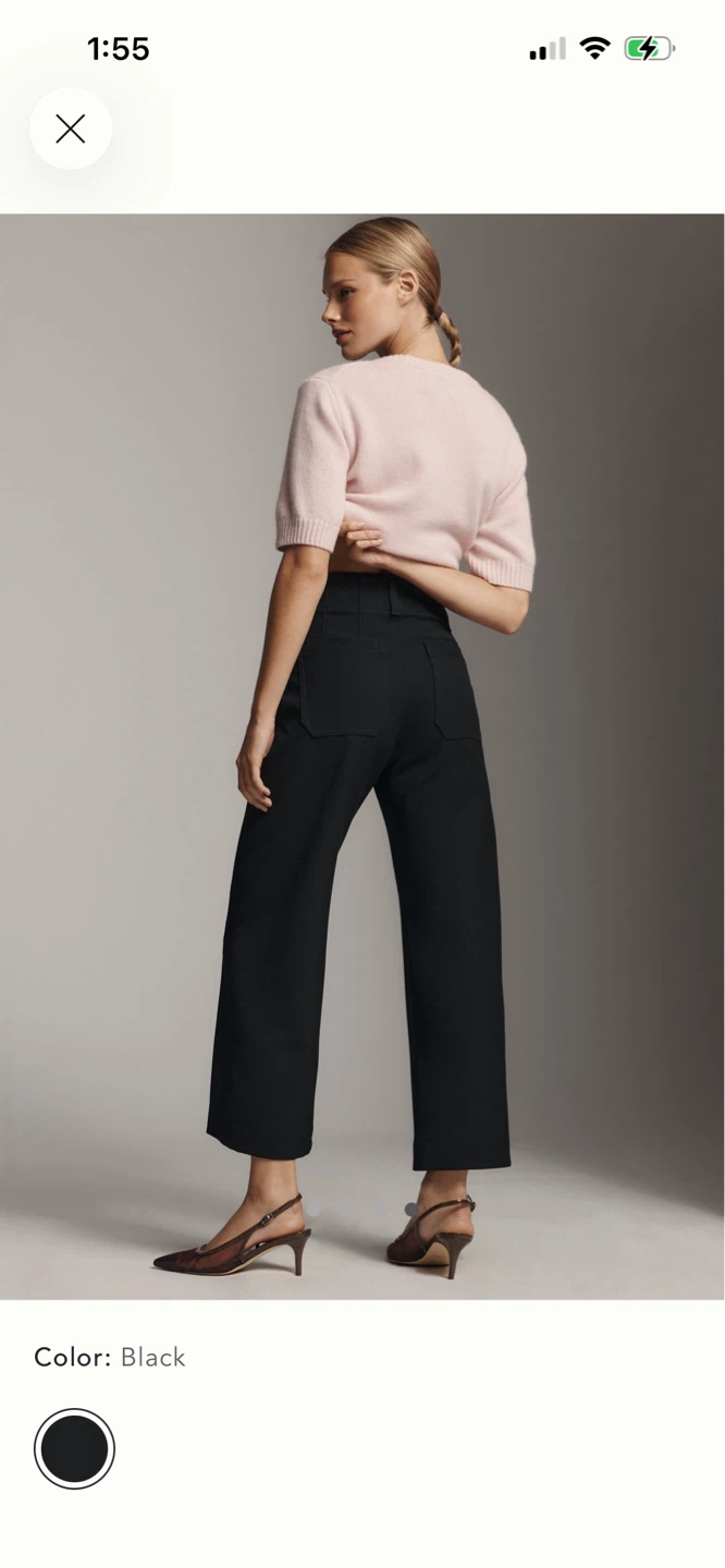 BNWT Anthropologie Colette Crop Stretch Twill Pants 28 - photo 4