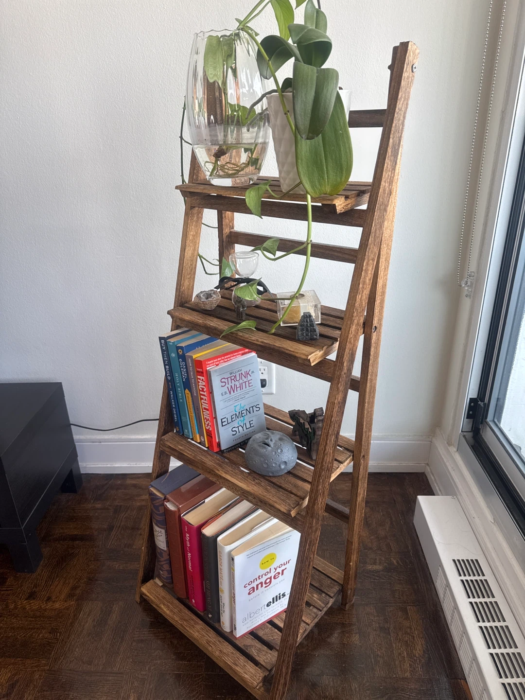Wood Plant Stand / Shelf - Minimal, Warm Aesthetic - photo 2
