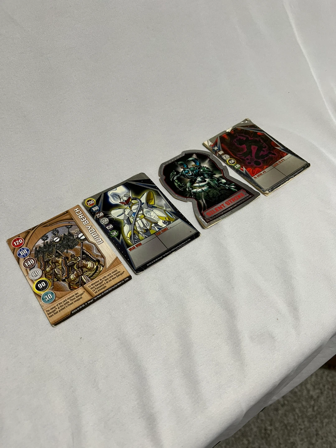 4 Bakugan Cards