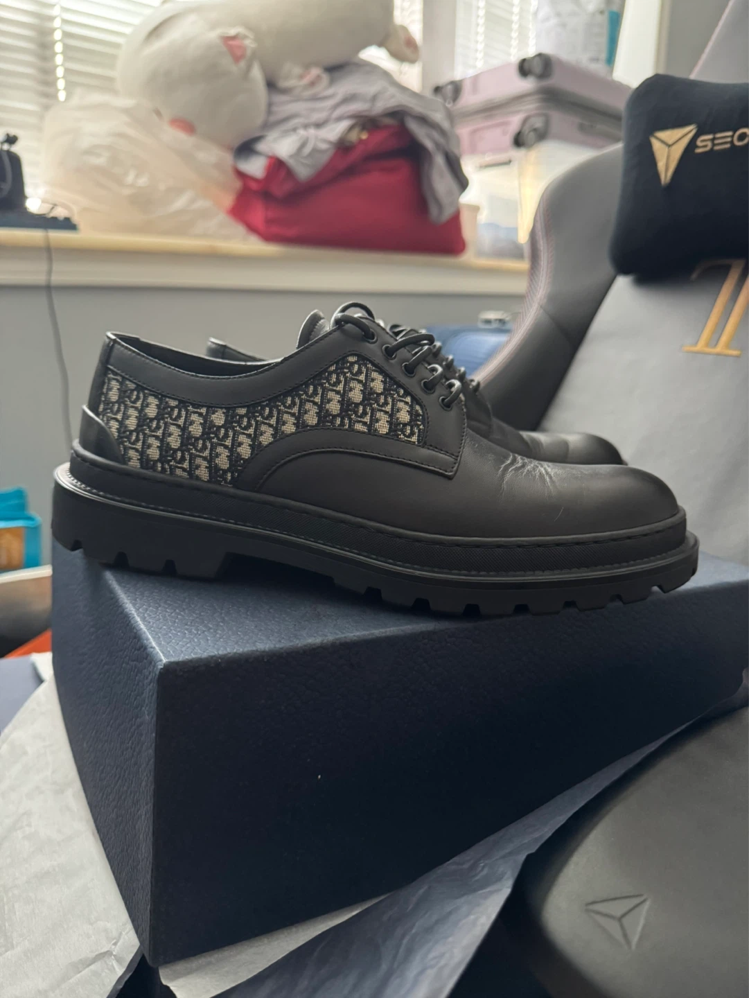 Dior Derby Shoes Leather Dior Oblique - photo 3