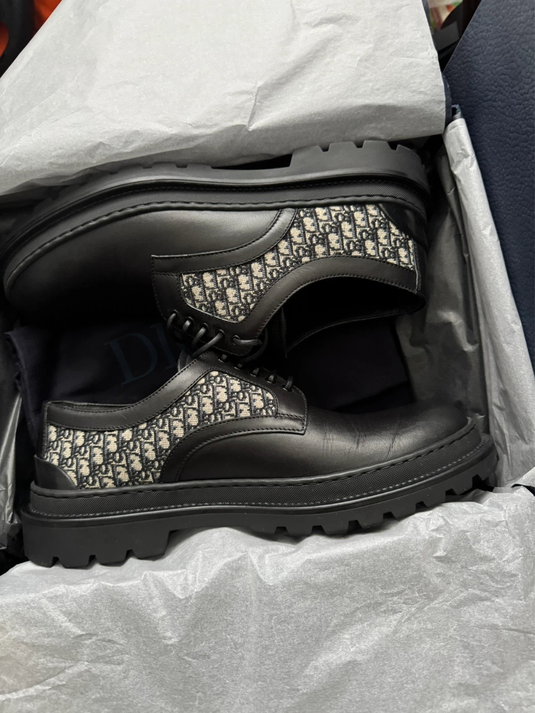 Dior Derby Shoes Leather Dior Oblique - photo 2