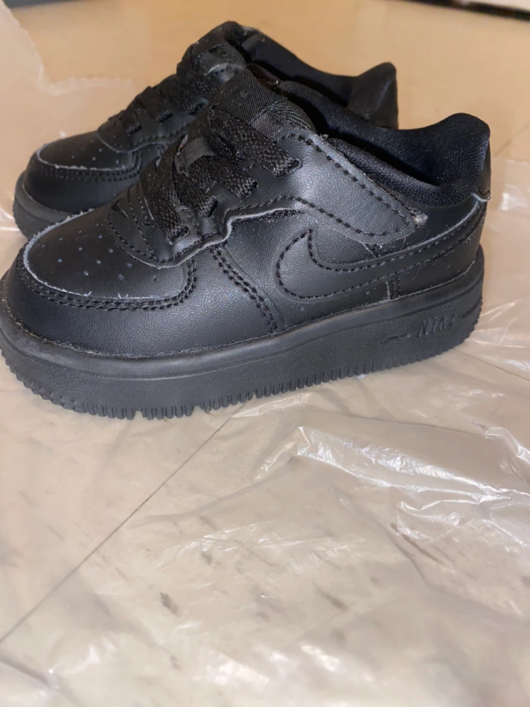 6C Nike Air Force 1 Toddler Shoes Black