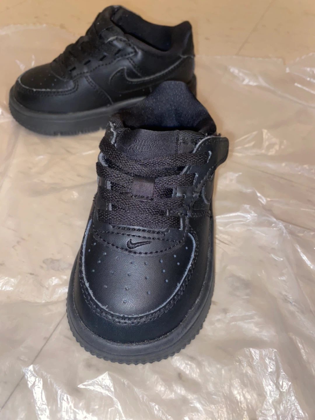 6C Nike Air Force 1 Toddler Shoes Black - photo 2