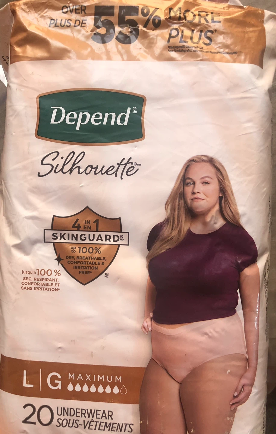 Depend Underwear Size L - 20 Pack - photo 2
