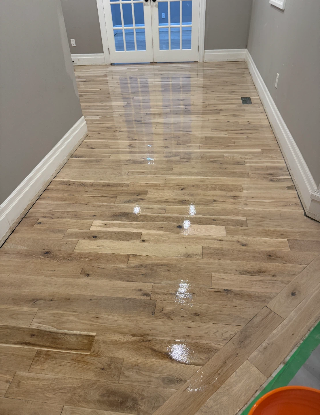 Hardwood sand & stain