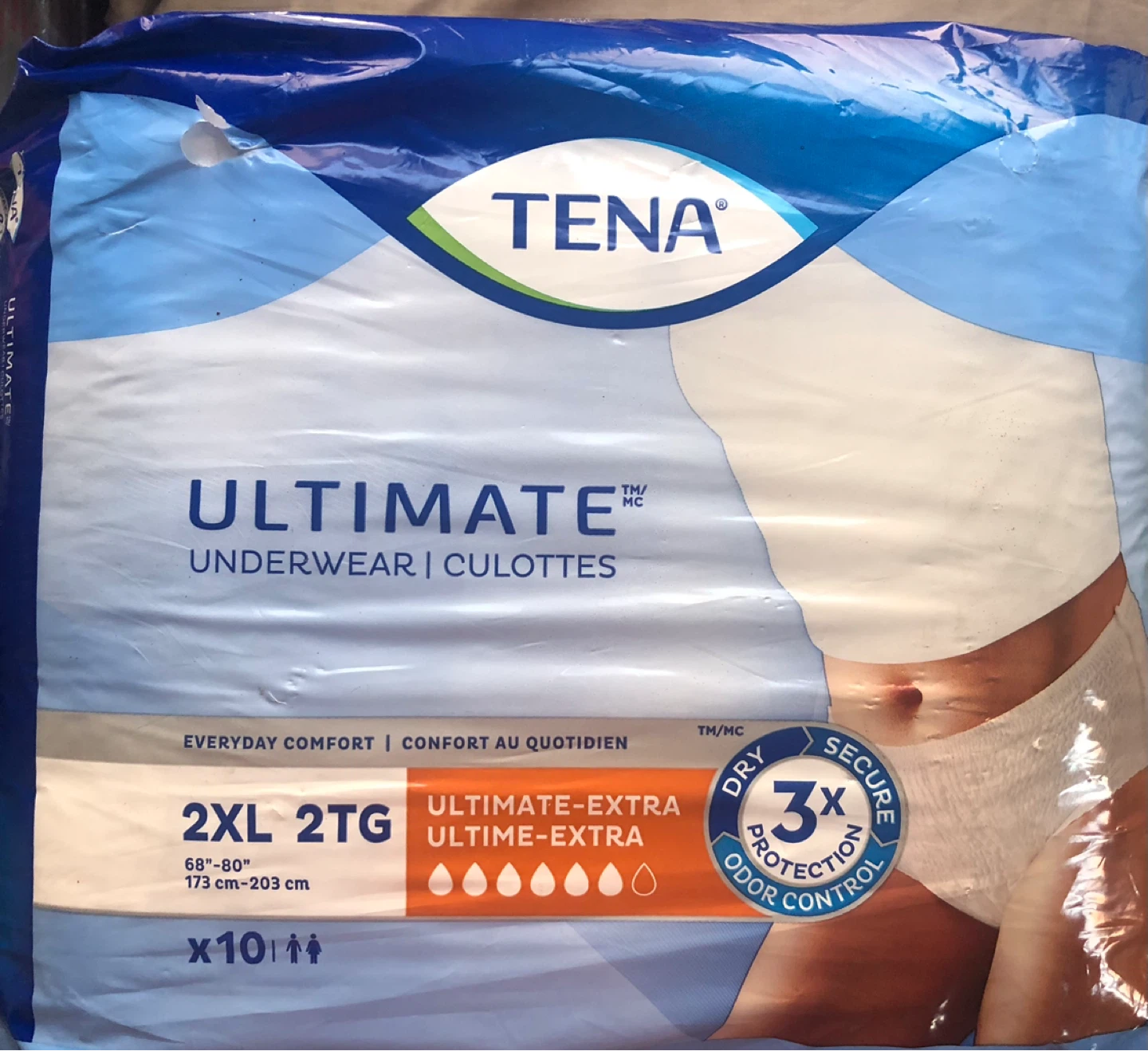 Ultimate Underwear Size 2XL (10 Pack)