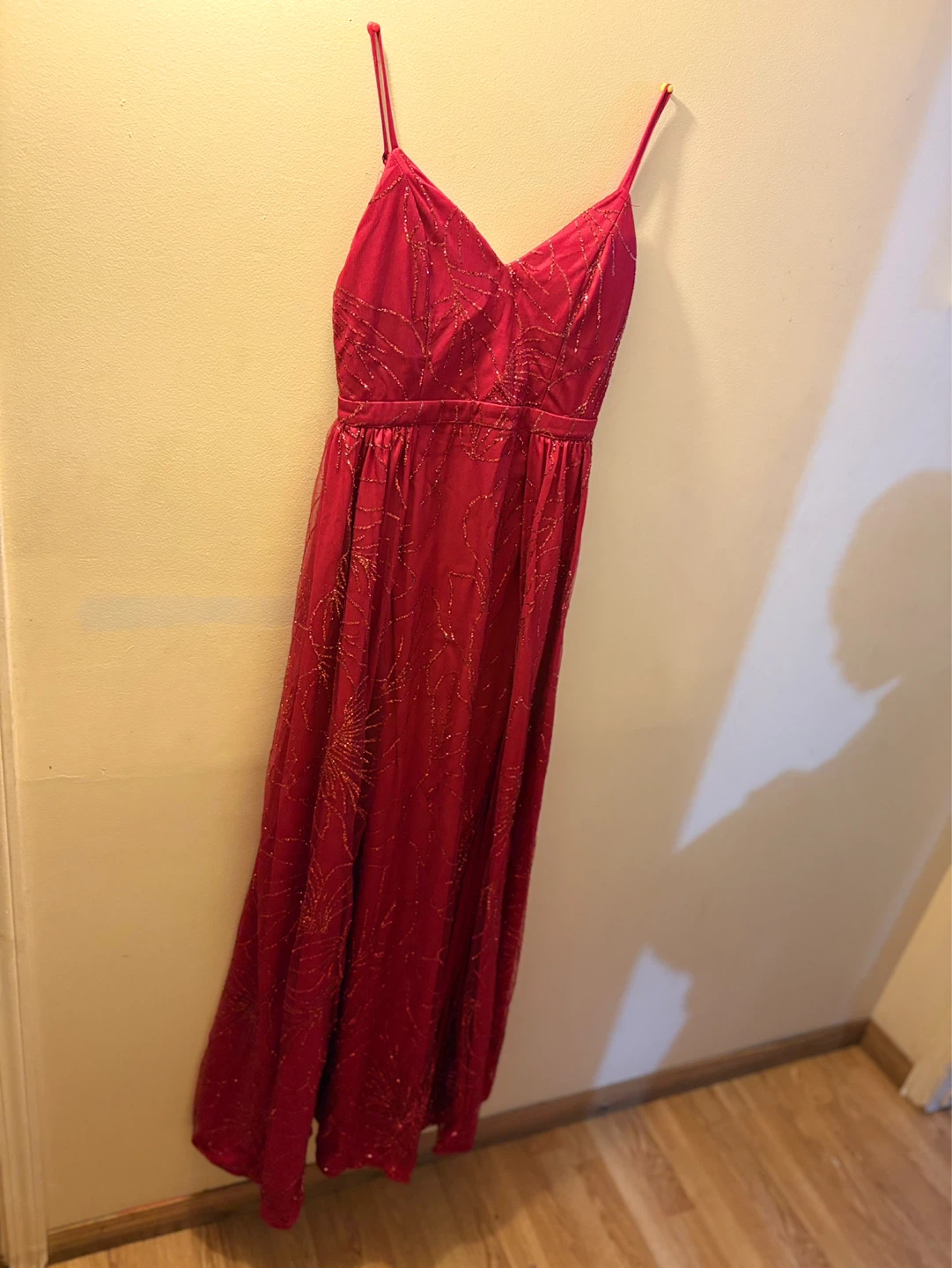 Sparkly Red Maxi Dress