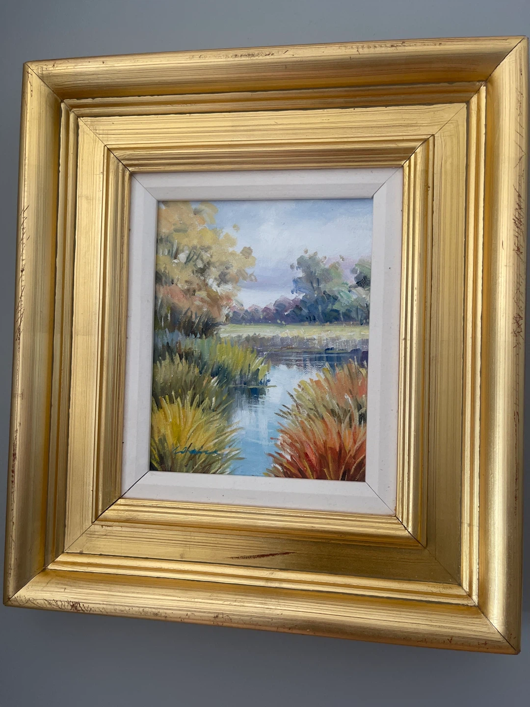Framed Landscape Oil Painting - photo 2