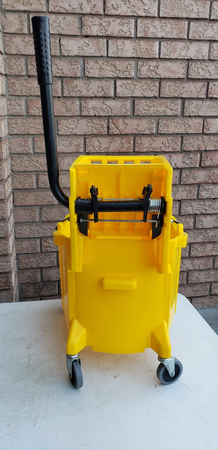 Yellow Mop Bucket with Wringer - photo 2