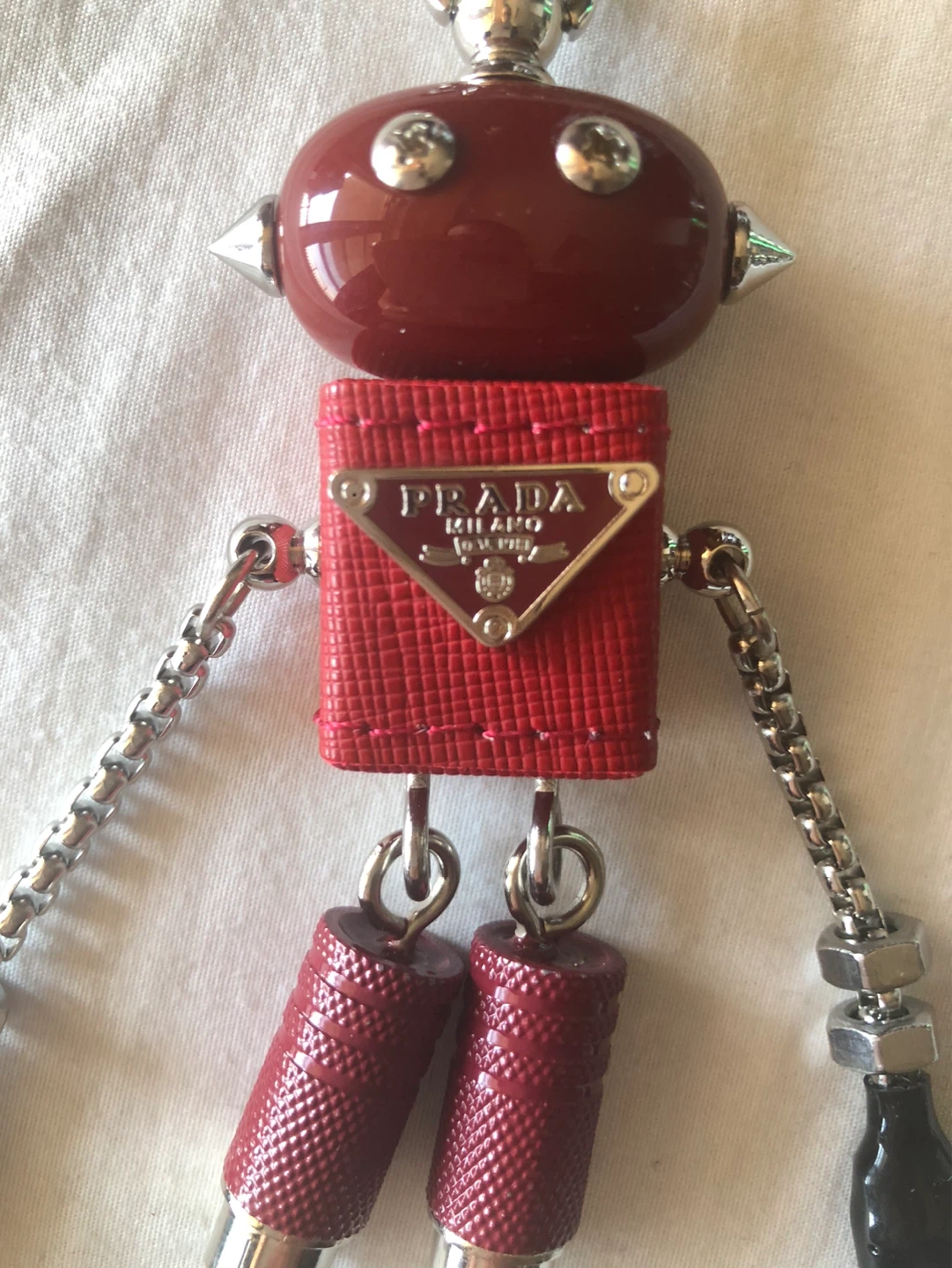 Prada Robot Charm Keychain