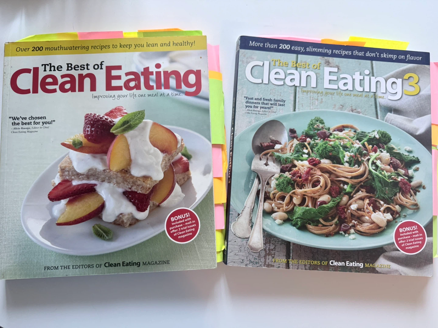 The Best of Clean Eating Magazine Cookbooks (2 Books)