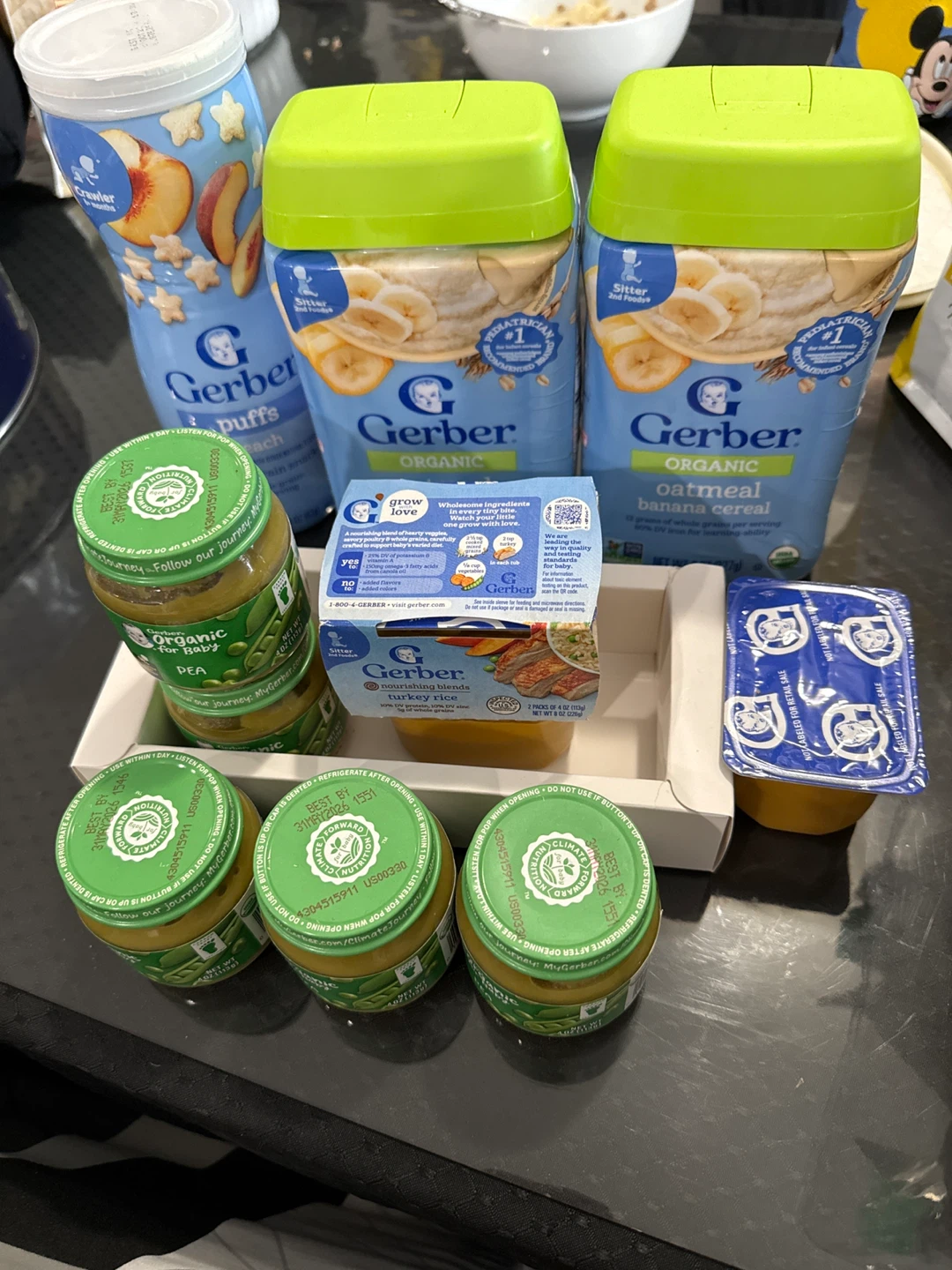 Gerber Baby Food Bundle - Puffs, Cereal, and Purees