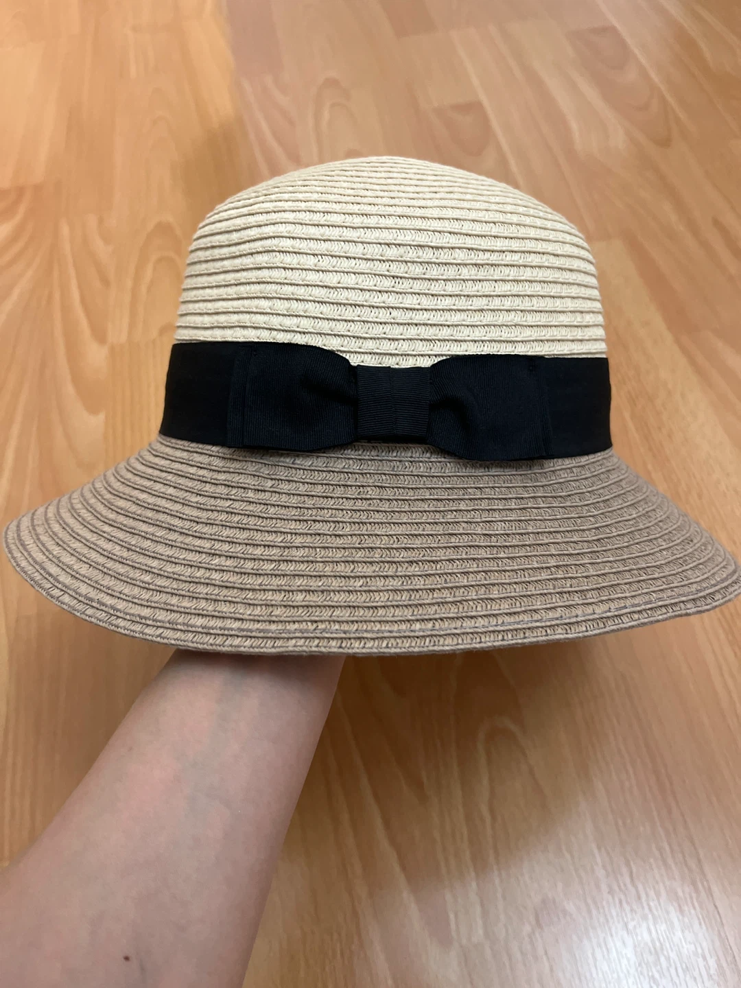 NEW✨Parkhurst Straw Hat with Black Bow