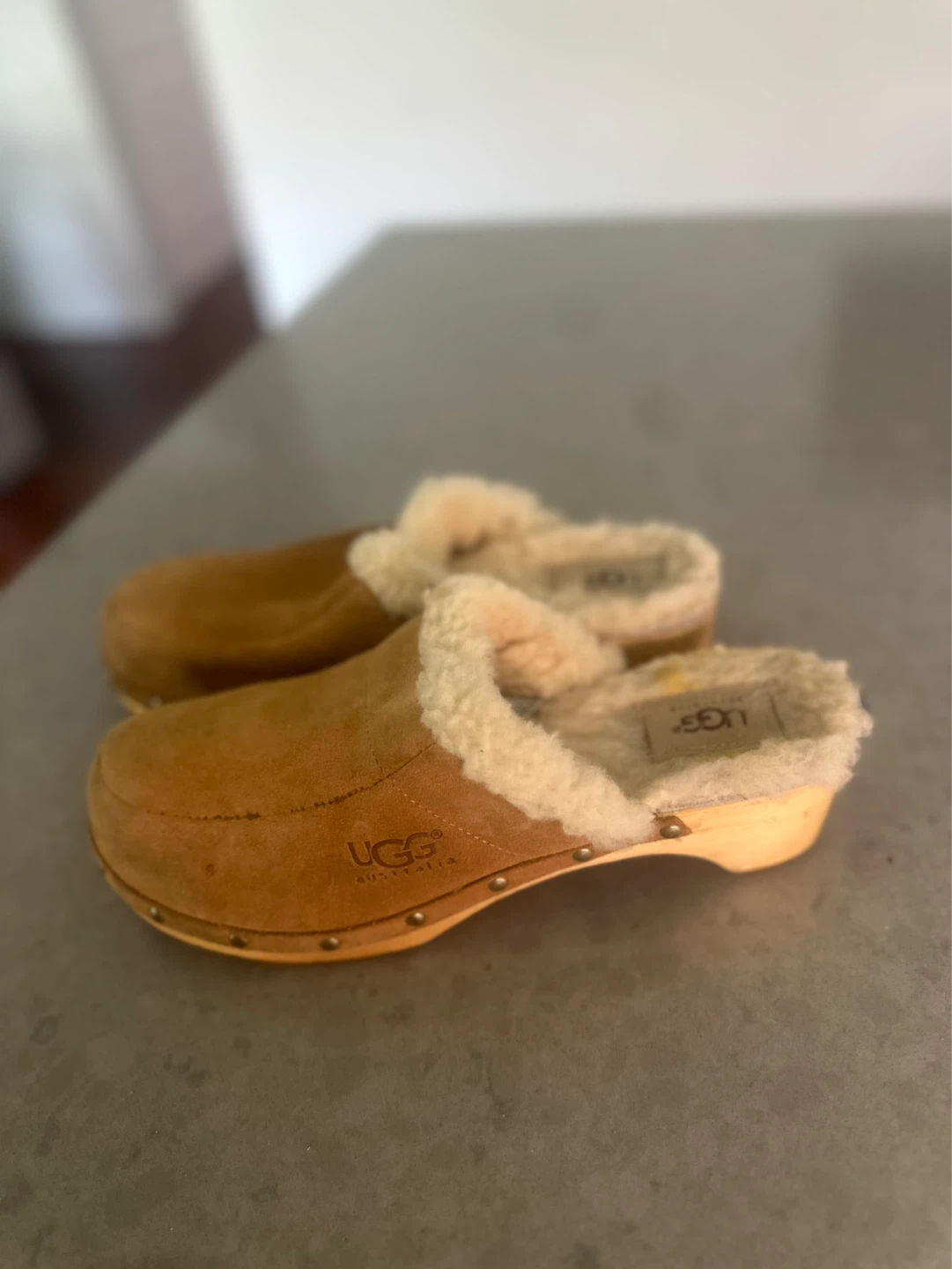 UGG Australia Suede Clogs with Shearling Lining - photo 4