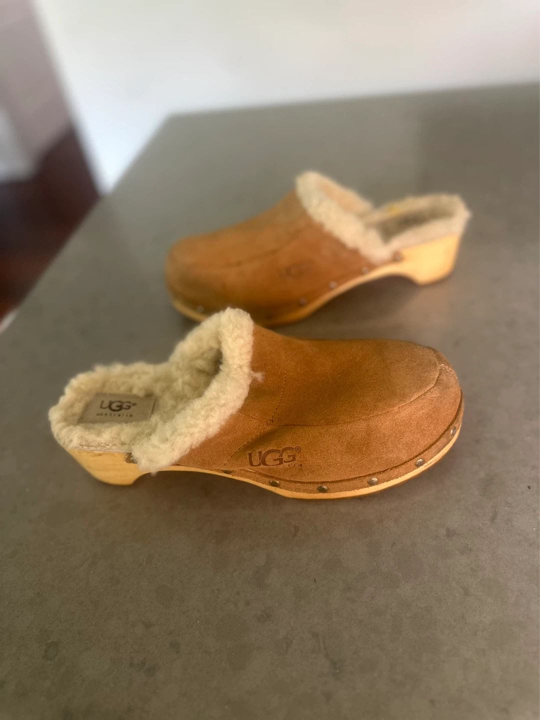 UGG Australia Suede Clogs with Shearling Lining - photo 2