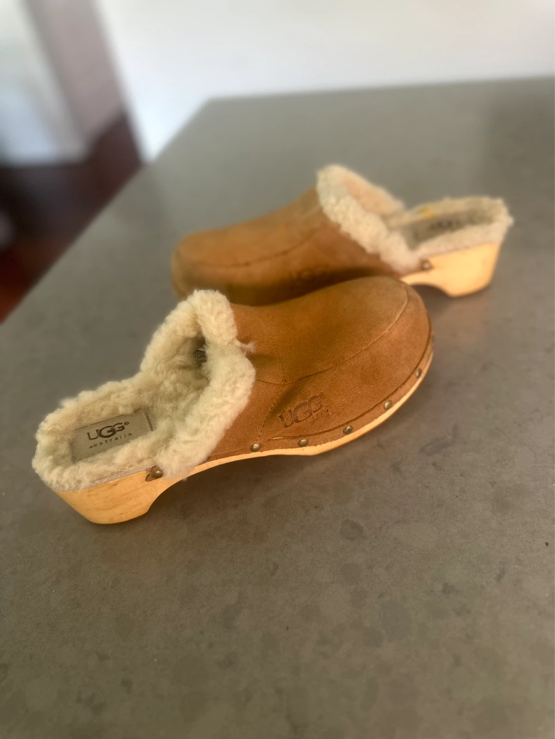 UGG Australia Suede Clogs with Shearling Lining - photo 3