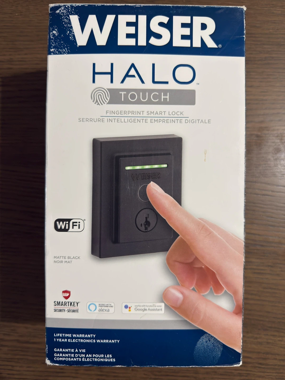 Weiser Halo Touch Matte Black Keyless Entry Smart Lock OBO - photo 4
