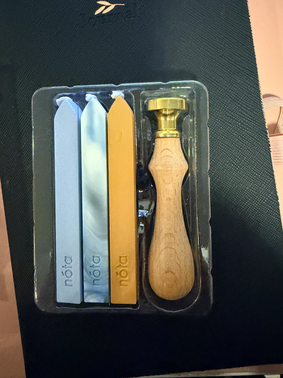 Nota Wax Seal Set with Wooden Stamp - photo 2