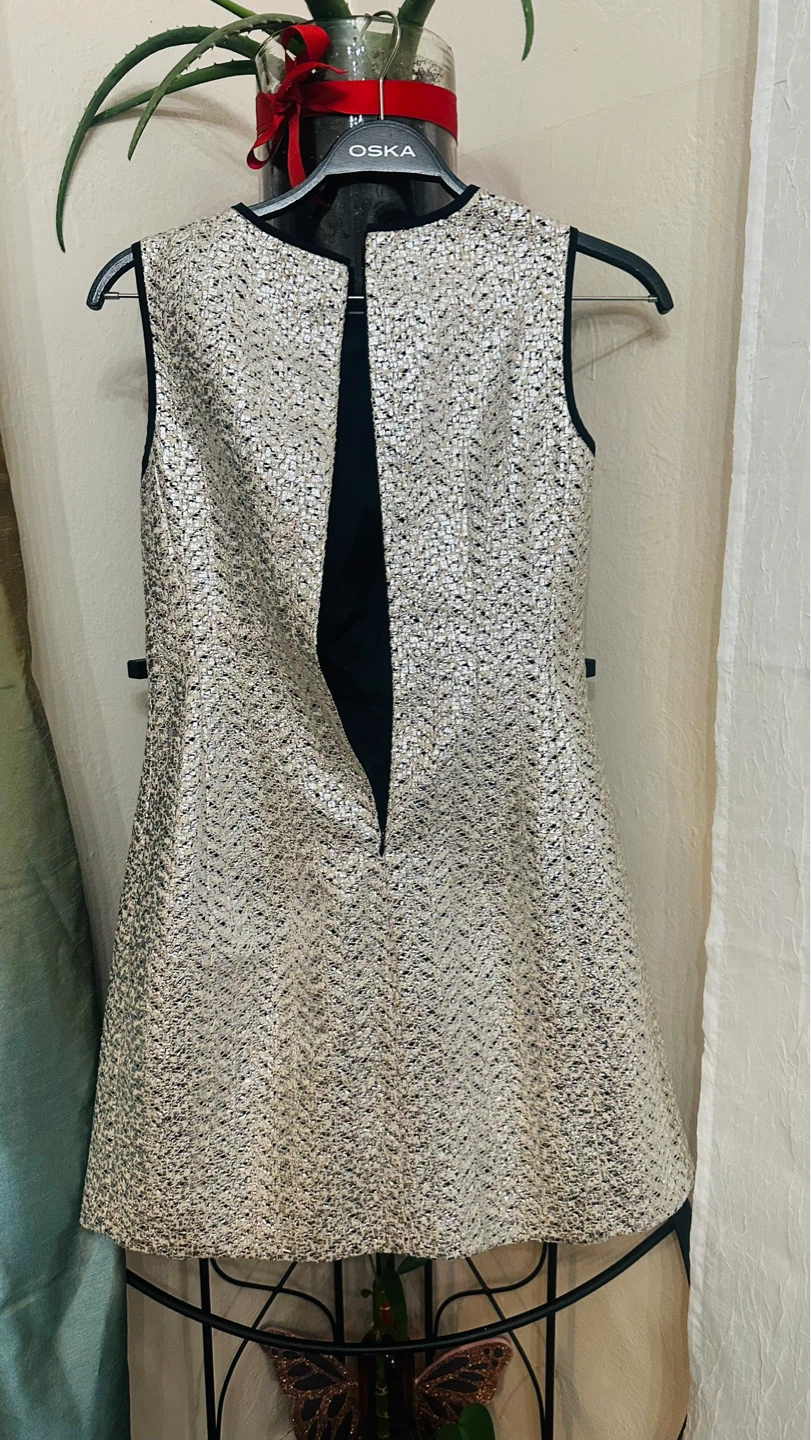 Rhoshanna Sleeveless Tweed Dress Size 8 - photo 2