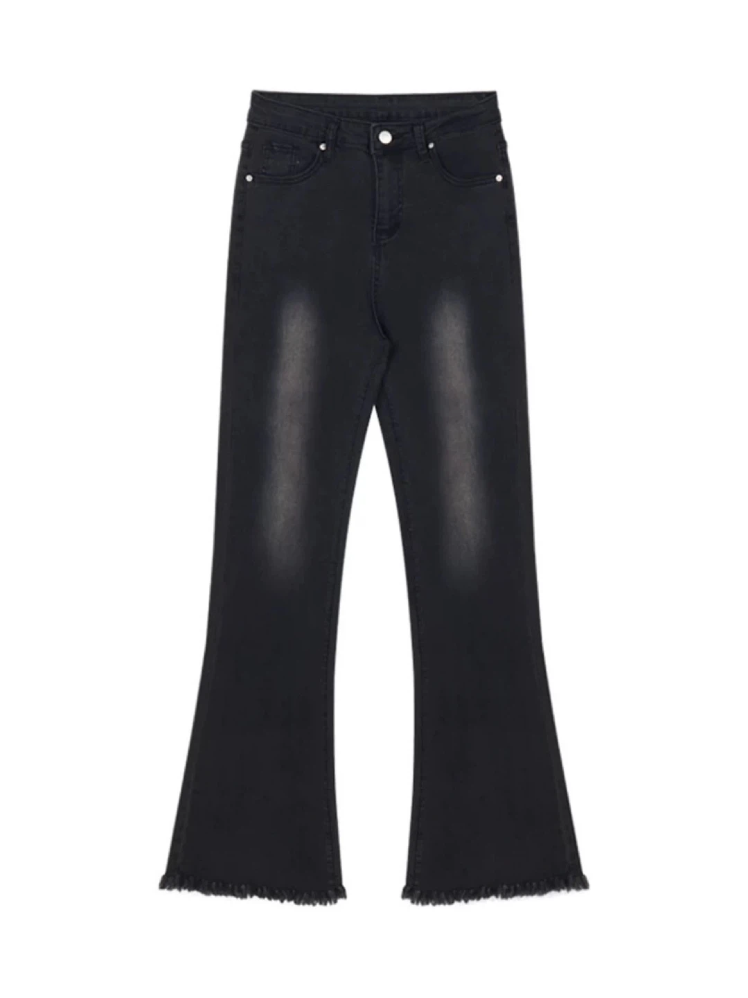 BRAND NEW Asian S Black Flare Jeans - High Waisted - photo 3