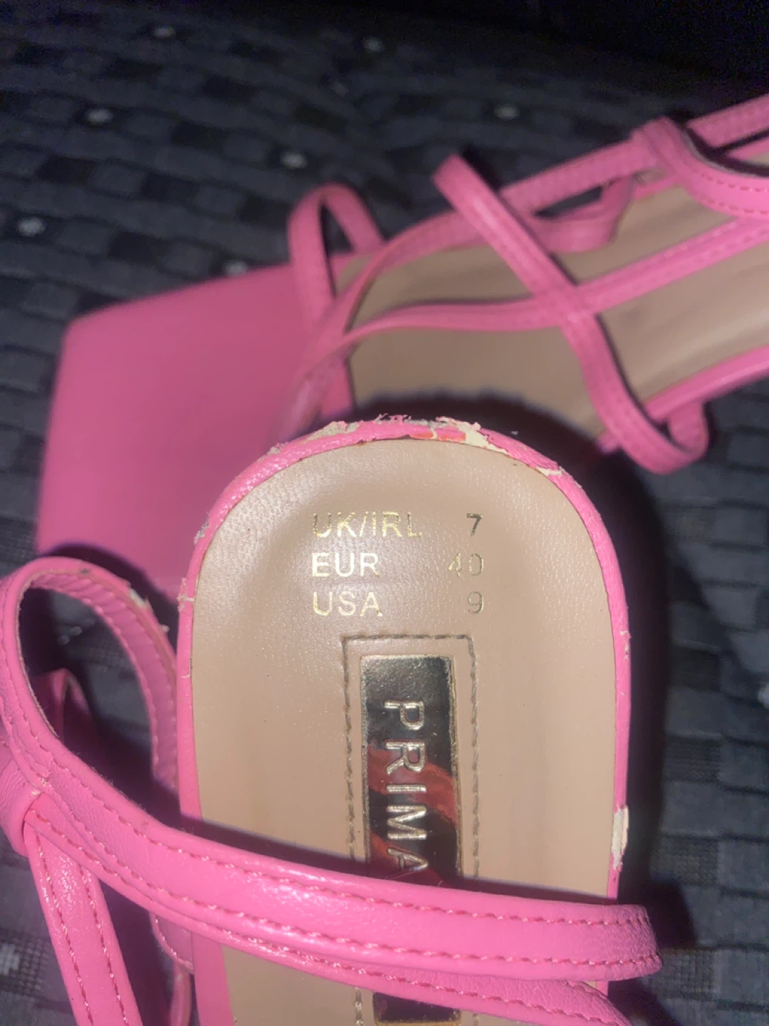 Primark Pink Strappy Square Toe Heels - photo 4