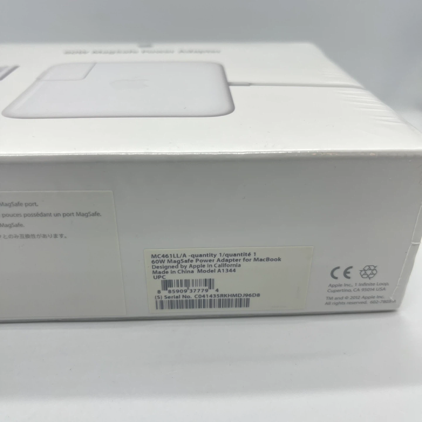 New / Sealed Apple MagSafe 60W Power Adapter MC461LL/A - A1344 - photo 5