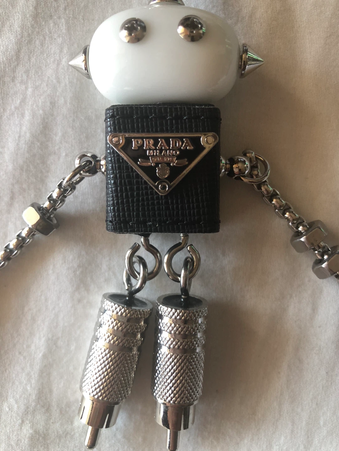 Prada Robot Charm Keychain