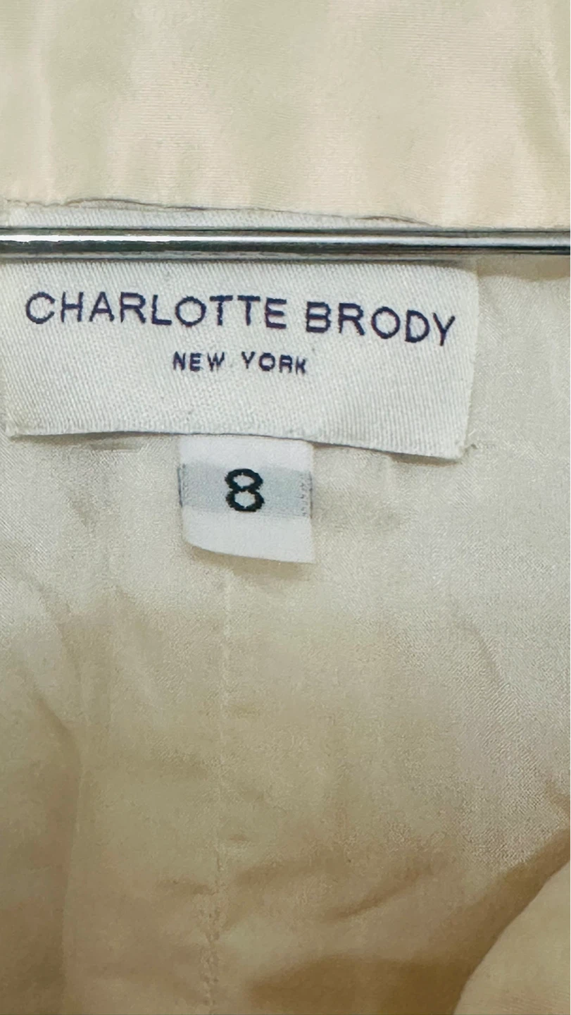 Charlotte Brody ,Cream Embroidered Tunic Dress Size 8 - photo 3