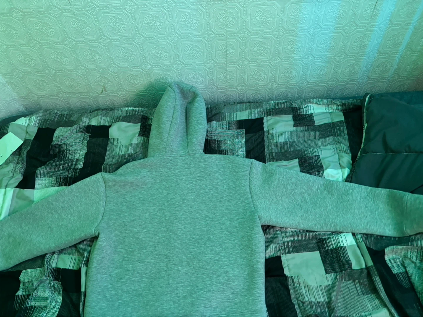 Men's Gray Zip-Up Hoodie - photo 4