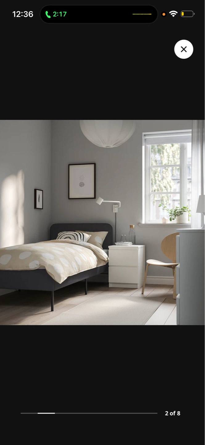 IKEA Bed Frame and Mattress - Single - photo 2