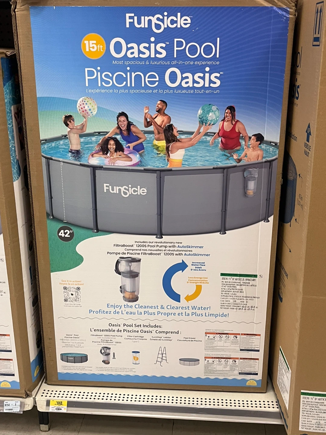 FungSicle 15ft Oasis Pool with FiltraBoost Pump
