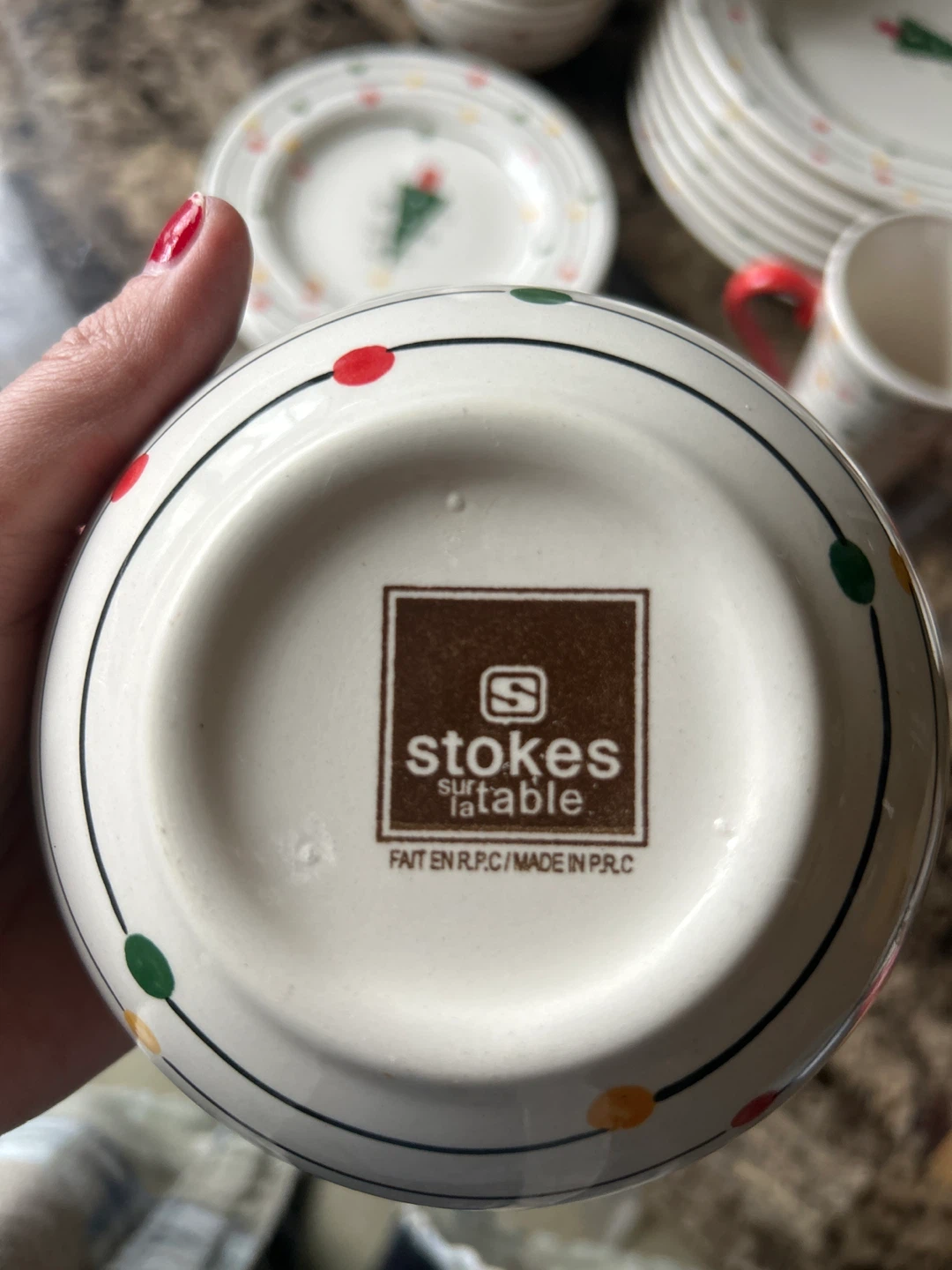 Stokes Christmas Tree Dinnerware Set - photo 2