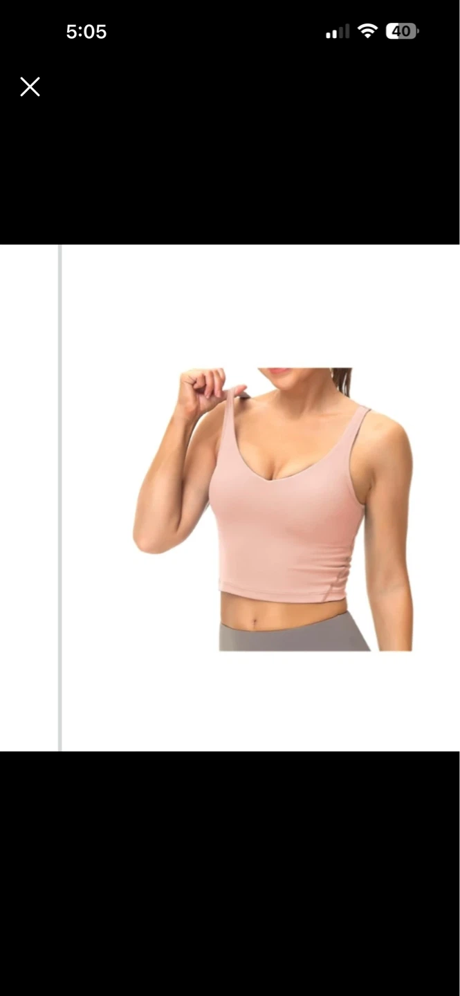 Pink Sports Bra Crop Top - photo 2