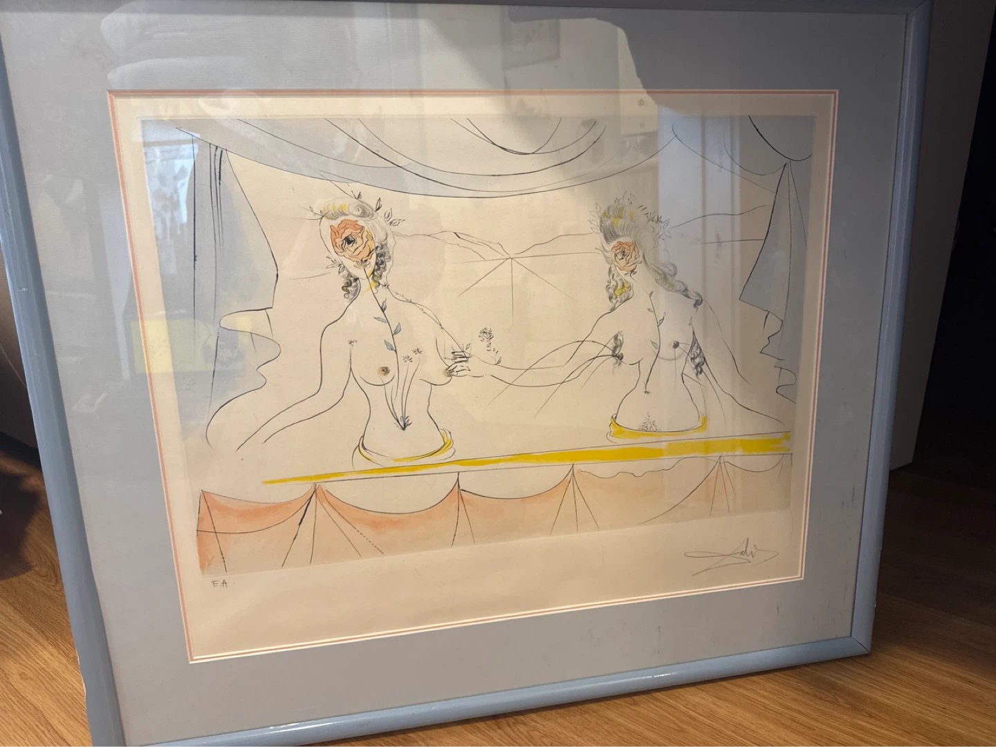 Salvador Dalí Framed Print “Le Dames de la Renaissance” - photo 2