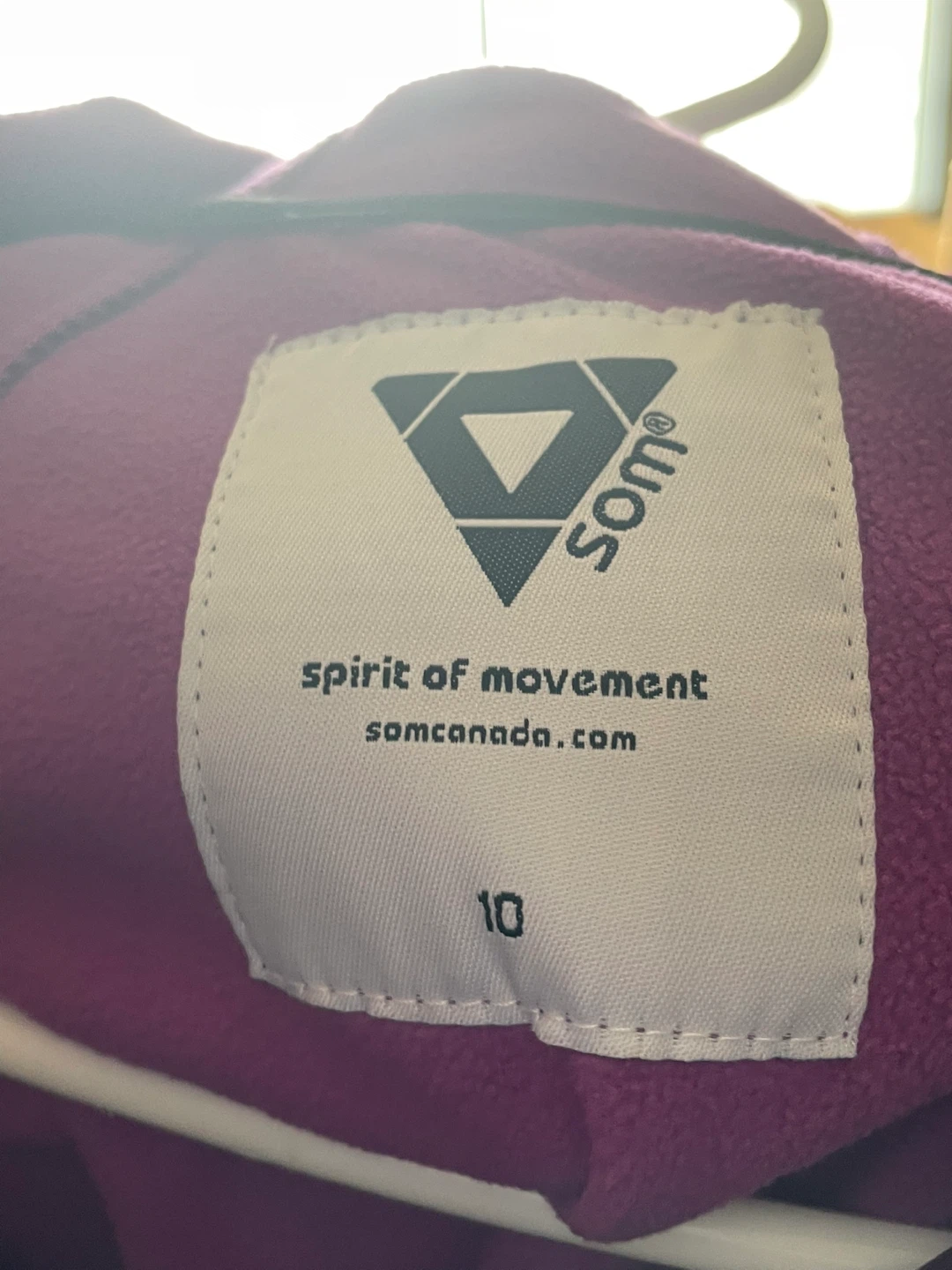 SOM Spirit of Movement Zip-Up Jacket - Size 10 - photo 2
