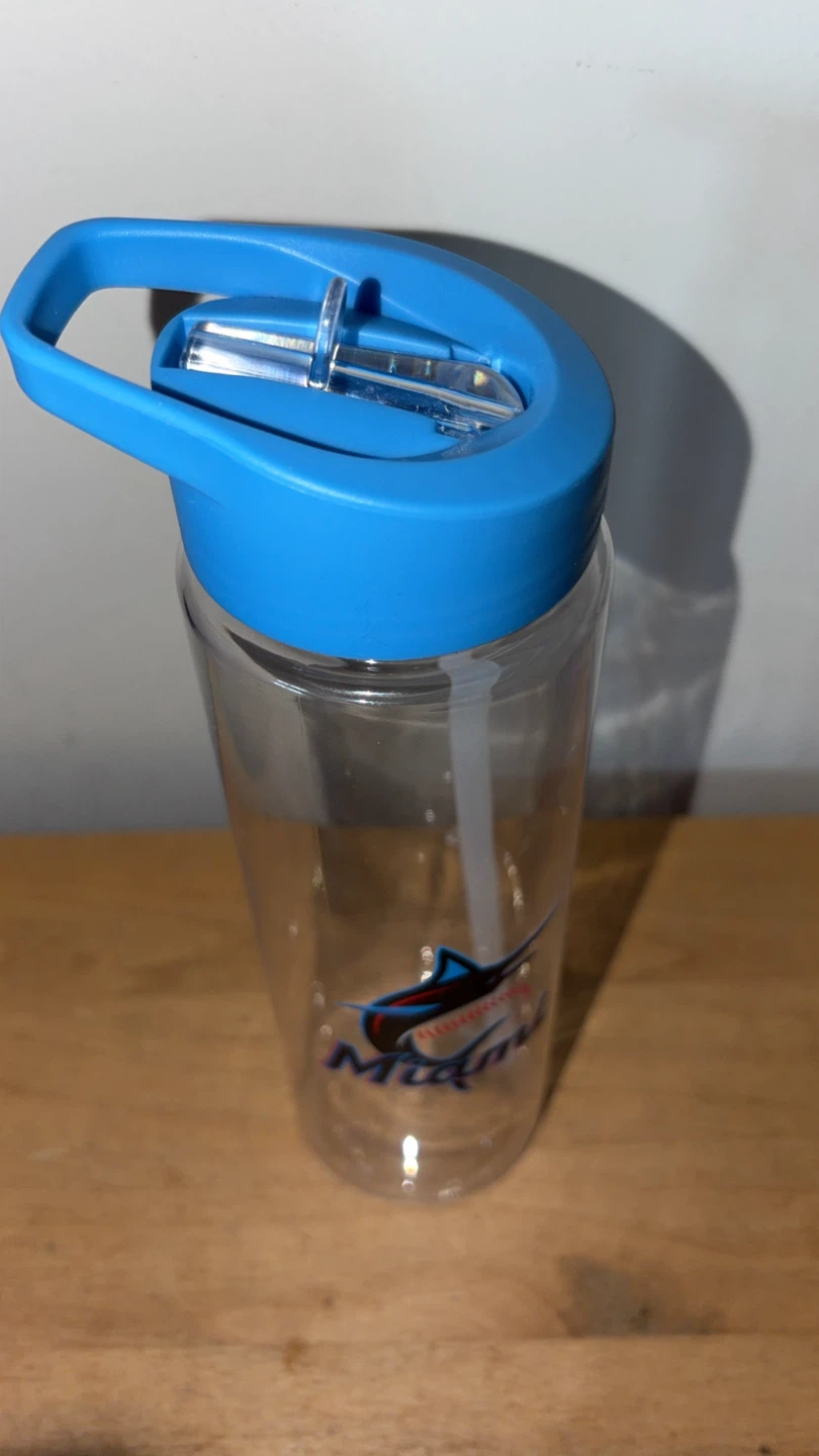 Miami Marlins Water Bottle with Straw - photo 3