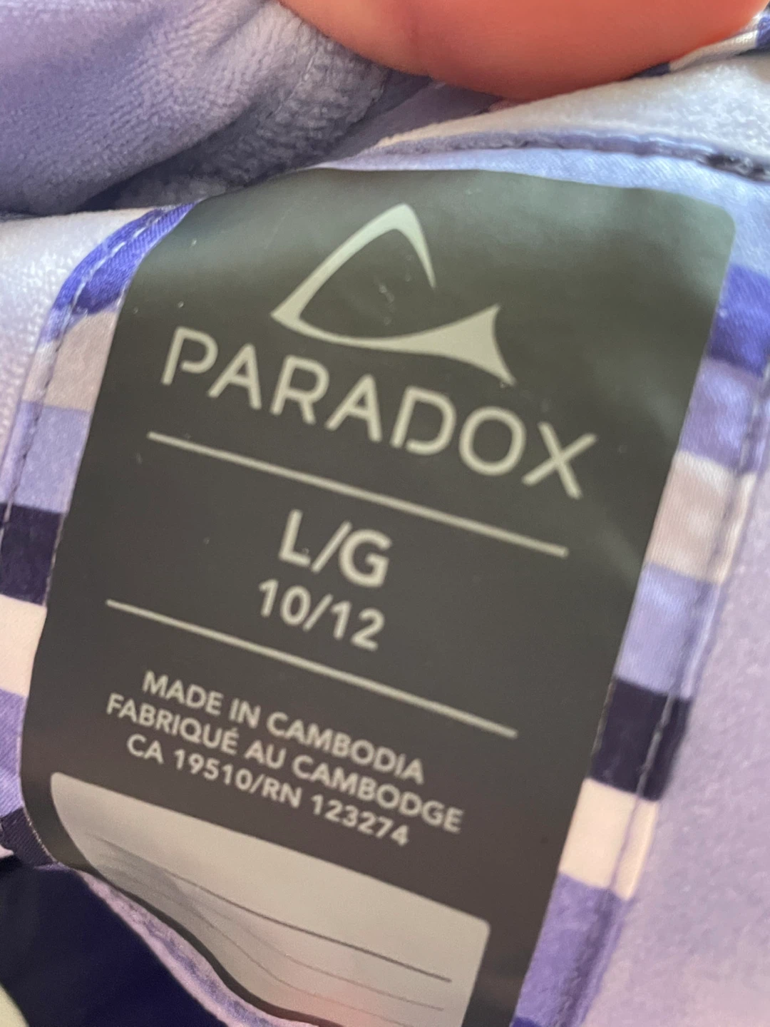 Paradox Purple Camo Zip-Up Hoodie L/G (10/12) - photo 2