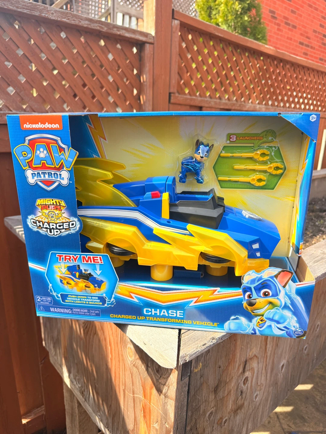 Paw Patrol Mighty Pups Charged Up Chase Transforming Vehicle