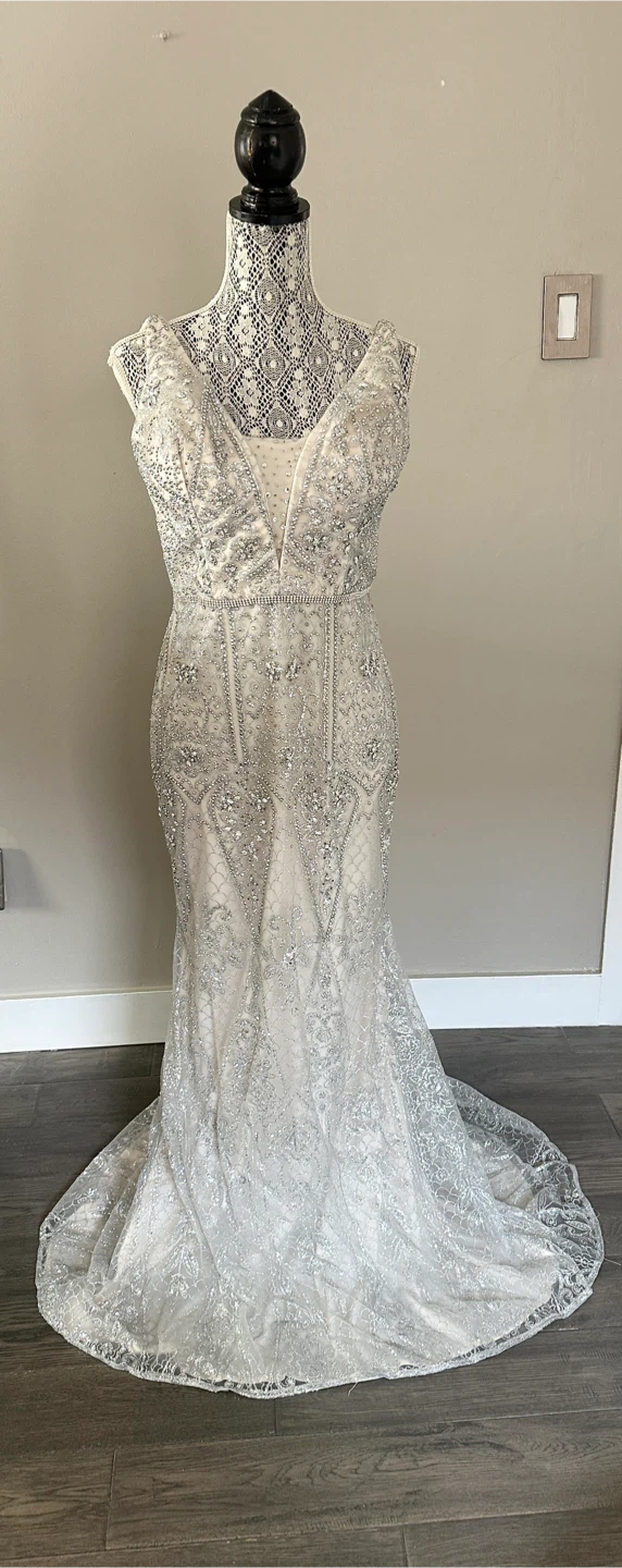 Sparkly Embellished Mermaid Wedding Dress
