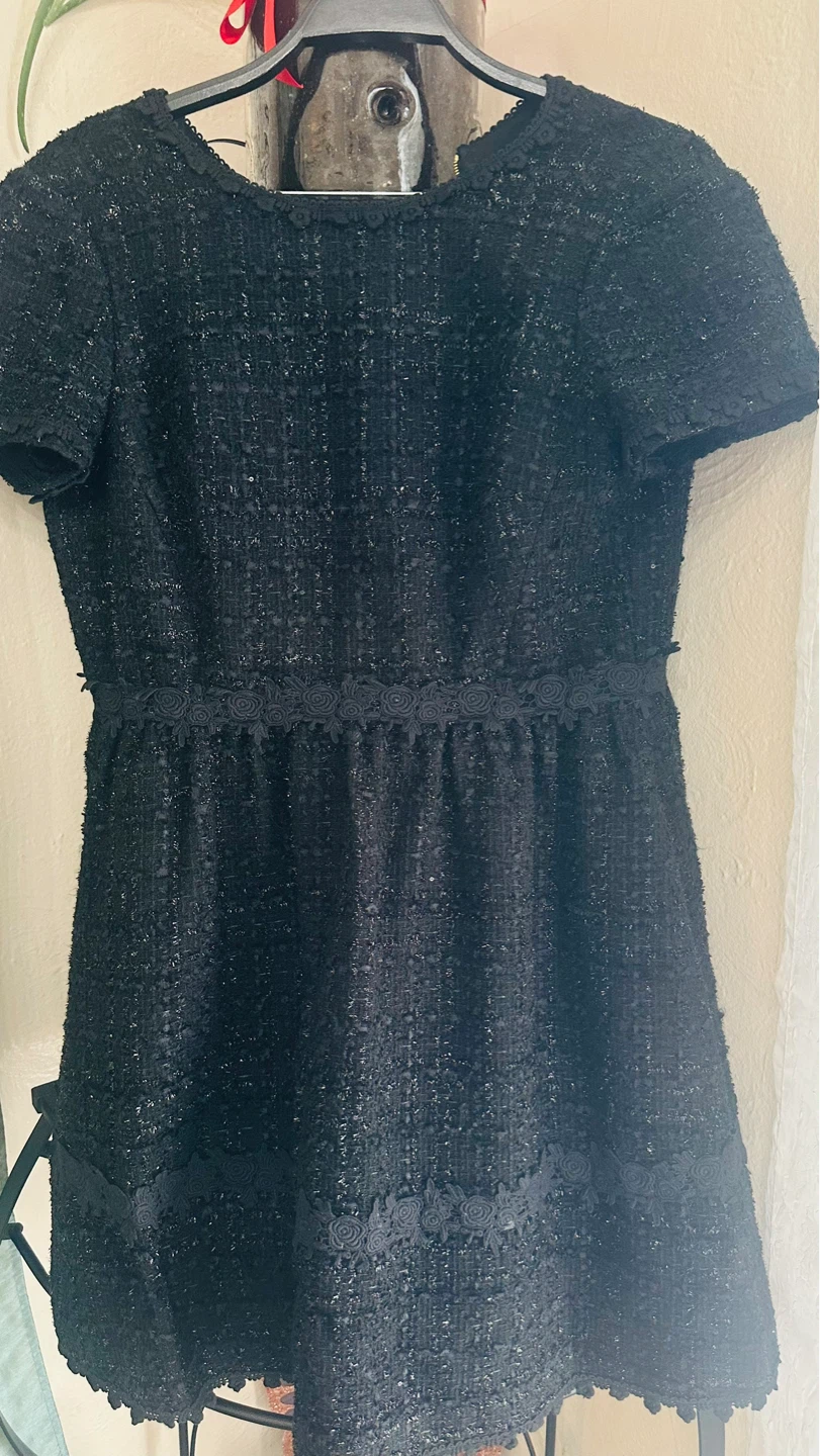Kate Spade New York Black Tweed Dress