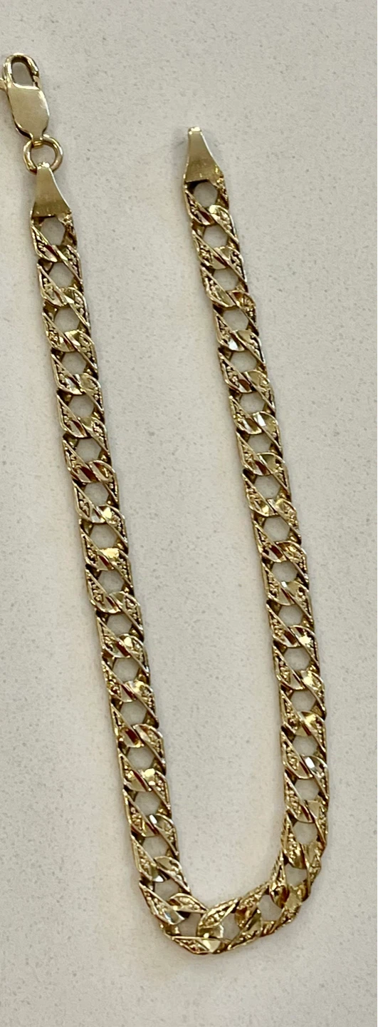 10k solid Gold Chain Bracelet