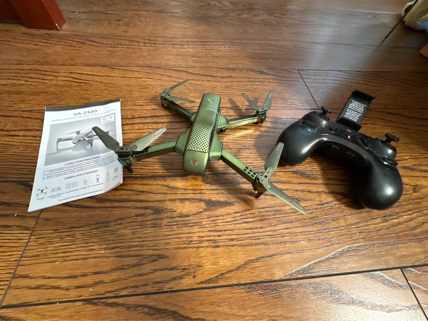 Drone included with controller