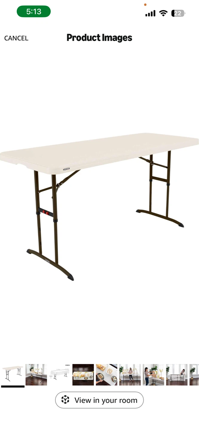 Lifetime Folding Table 6ft - photo 3