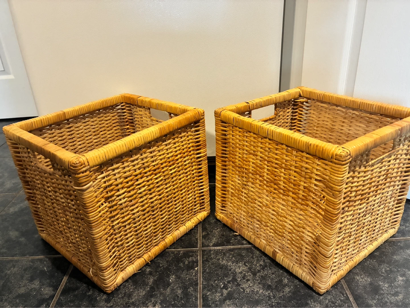 IKEA Wicker Storage Baskets - Set of 2 - photo 5