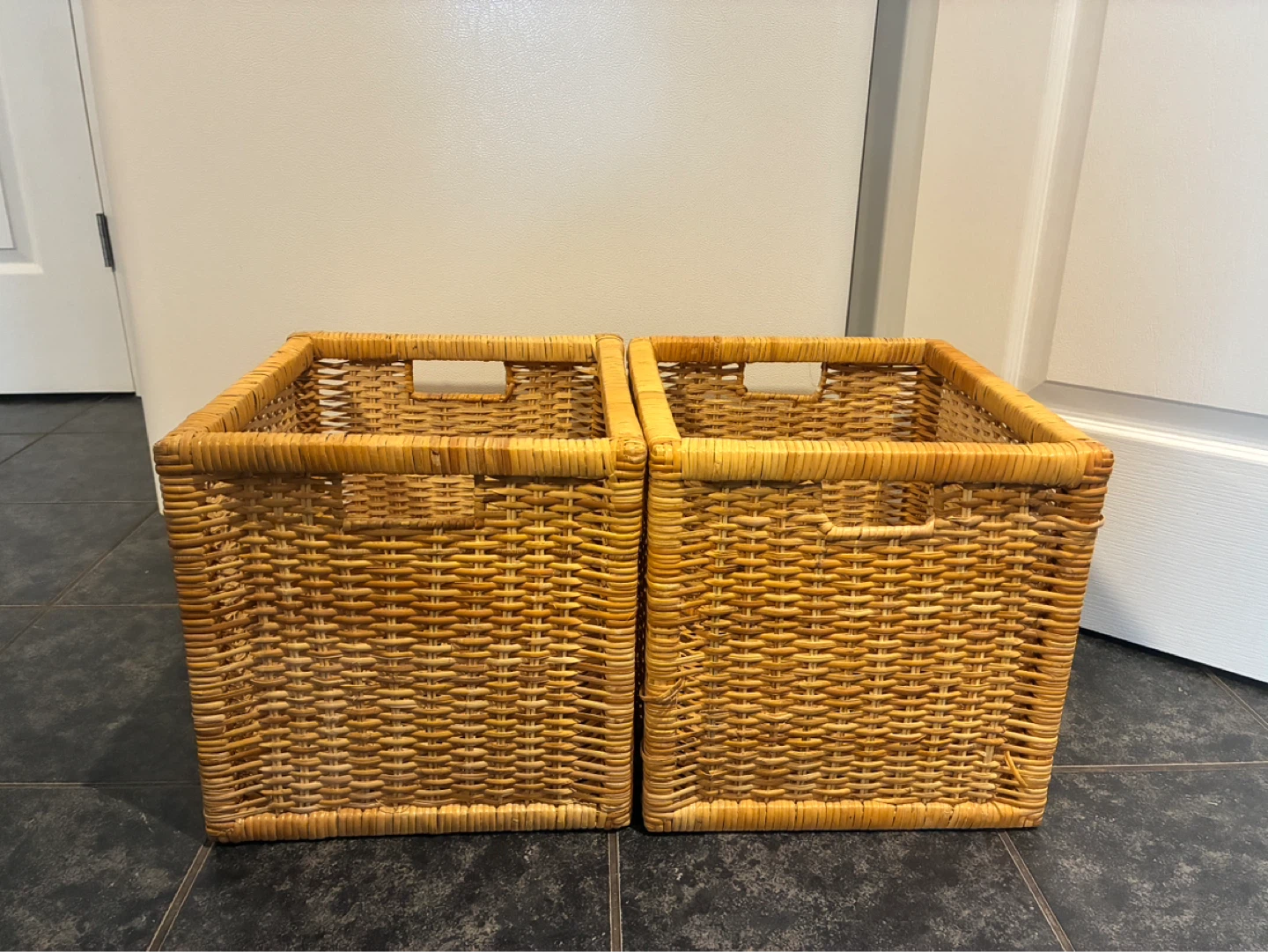 IKEA Wicker Storage Baskets - Set of 2