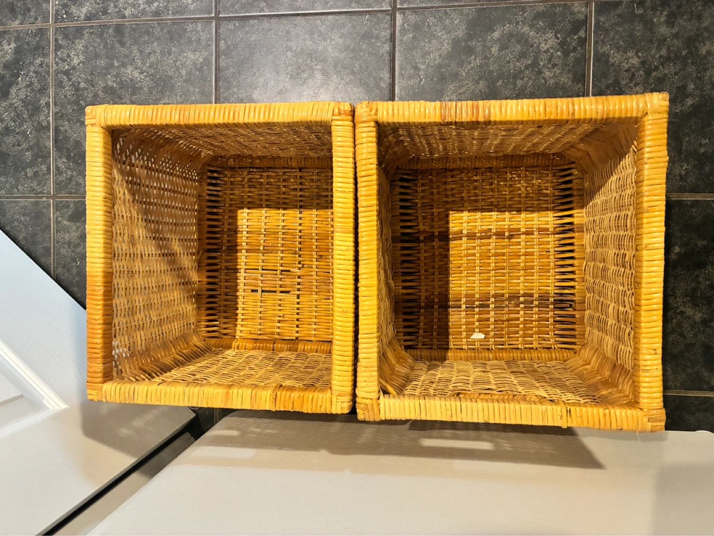 IKEA Wicker Storage Baskets - Set of 2 - photo 2